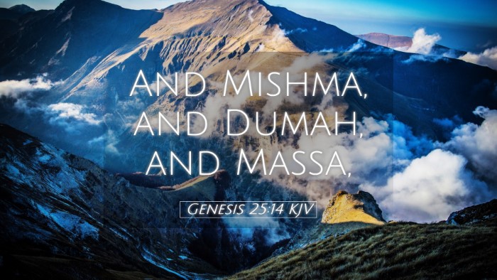 Picture 05 - Genesis 25:14 KJV Desktop Wallpaper - And Mishma, and Dumah, and - Desktop Bible Verse Wallpaper