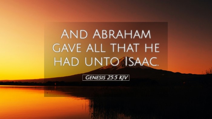 Picture 05 - Genesis 25:5 KJV Desktop Wallpaper - And Abraham gave all that he had unto - Desktop Bible Verse Wallpaper