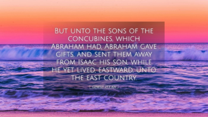 Picture 05 - Genesis 25:6 KJV Desktop Wallpaper - But unto the sons of the concubines, which - Desktop Bible Verse Wallpaper
