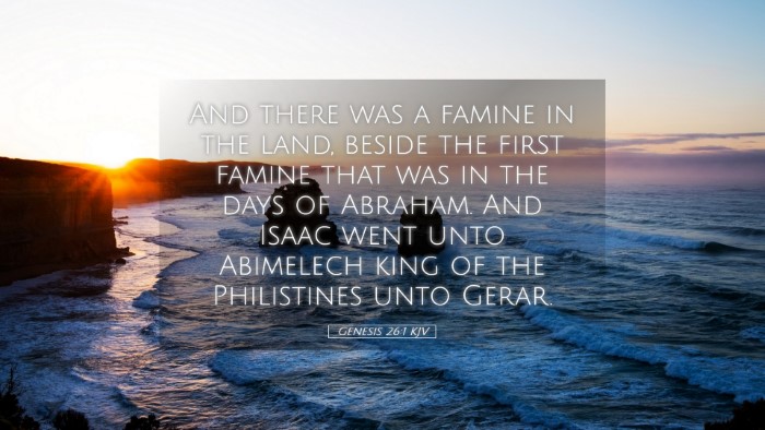 Picture 05 - Genesis 26:1 KJV Desktop Wallpaper - And there was a famine in the land, beside the - Desktop Bible Verse Wallpaper