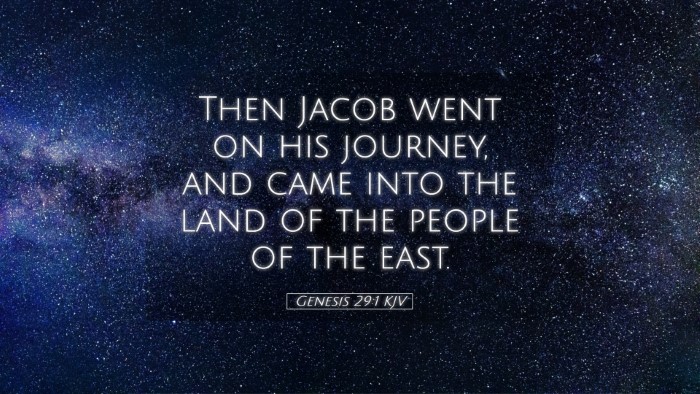 Picture 05 - Genesis 29:1 KJV Desktop Wallpaper - Then Jacob went on his journey, and came into the - Desktop Bible Verse Wallpaper
