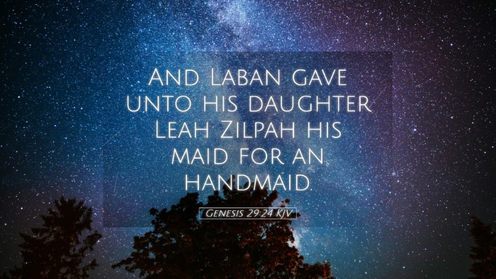 Picture 05 - Genesis 29:24 KJV Desktop Wallpaper - And Laban gave unto his daughter Leah Zilpah his - Desktop Bible Verse Wallpaper