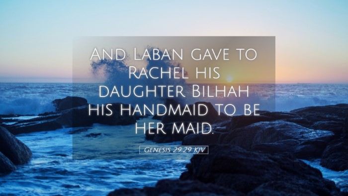 Picture 05 - Genesis 29:29 KJV Desktop Wallpaper - And Laban gave to Rachel his daughter Bilhah his - Desktop Bible Verse Wallpaper
