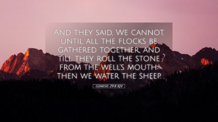 Picture 05 - Genesis 29:8 KJV Desktop Wallpaper - And they said, We cannot, until all the flocks be - Desktop Bible Verse Wallpaper
