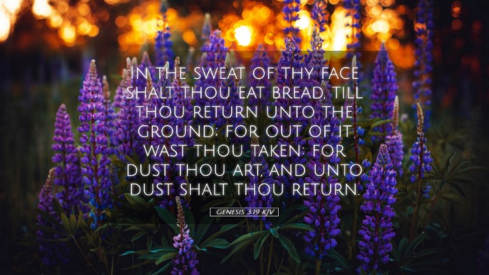 Picture 05 - Genesis 3:19 KJV Desktop Wallpaper - In the sweat of thy face shalt thou eat bread, - Desktop Bible Verse Wallpaper