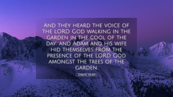 Picture 05 - Genesis 3:8 KJV Desktop Wallpaper - And they heard the voice of the LORD God walking - Desktop Bible Verse Wallpaper
