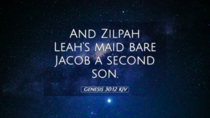 Picture 05 - Genesis 30:12 KJV Desktop Wallpaper - And Zilpah Leah's maid bare Jacob a second - Desktop Bible Verse Wallpaper