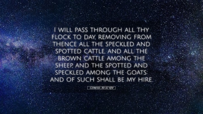 Picture 05 - Genesis 30:32 KJV Desktop Wallpaper - I will pass through all thy flock to day, - Desktop Bible Verse Wallpaper