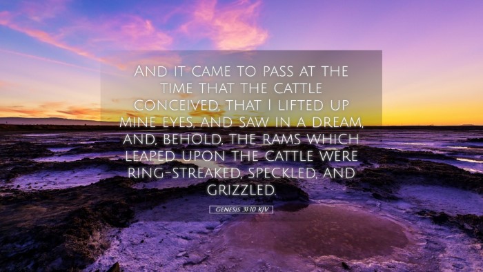 Picture 05 - Genesis 31:10 KJV Desktop Wallpaper - And it came to pass at the time that the cattle - Desktop Bible Verse Wallpaper