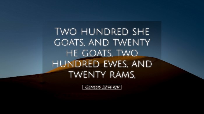 Picture 05 - Genesis 32:14 KJV Desktop Wallpaper - Two hundred she goats, and twenty he goats, two - Desktop Bible Verse Wallpaper