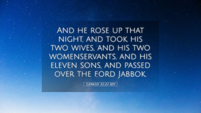 Picture 05 - Genesis 32:22 KJV Desktop Wallpaper - And he rose up that night, and took his two - Desktop Bible Verse Wallpaper