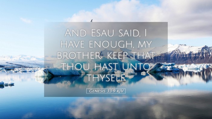 Picture 05 - Genesis 33:9 KJV Desktop Wallpaper - And Esau said, I have enough, my brother; keep - Desktop Bible Verse Wallpaper