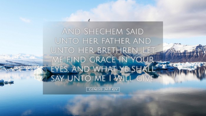 Picture 05 - Genesis 34:11 KJV Desktop Wallpaper - And Shechem said unto her father and unto her - Desktop Bible Verse Wallpaper