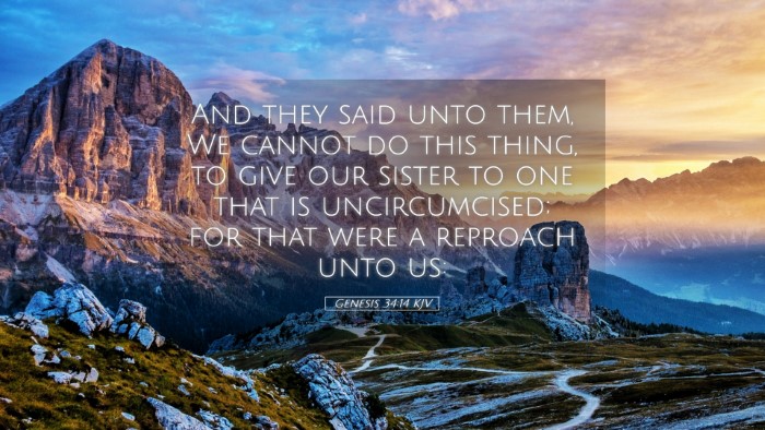 Picture 05 - Genesis 34:14 KJV Desktop Wallpaper - And they said unto them, We cannot do this thing, - Desktop Bible Verse Wallpaper