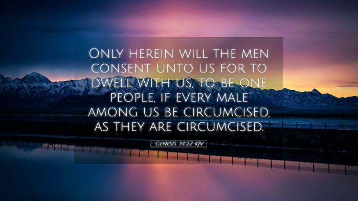 Picture 05 - Genesis 34:22 KJV Desktop Wallpaper - Only herein will the men consent unto us for to - Desktop Bible Verse Wallpaper