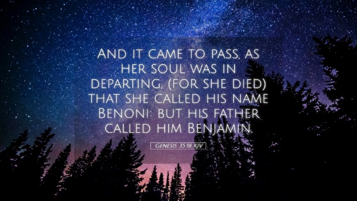 Picture 05 - Genesis 35:18 KJV Desktop Wallpaper - And it came to pass, as her soul was in - Desktop Bible Verse Wallpaper