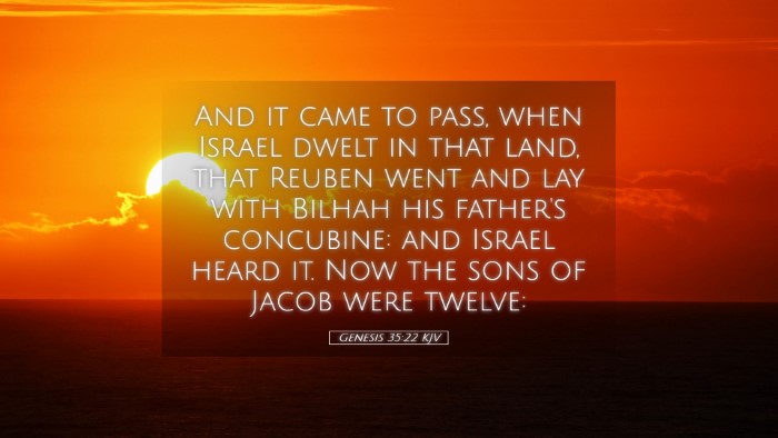Picture 05 - Genesis 35:22 KJV Desktop Wallpaper - And it came to pass, when Israel dwelt in that - Desktop Bible Verse Wallpaper