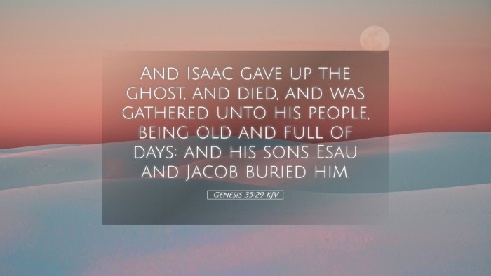 Picture 05 - Genesis 35:29 KJV Desktop Wallpaper - And Isaac gave up the ghost, and died, and was - Desktop Bible Verse Wallpaper