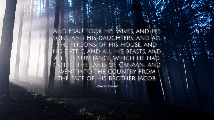 Picture 05 - Genesis 36:6 KJV Desktop Wallpaper - And Esau took his wives, and his sons, and his - Desktop Bible Verse Wallpaper