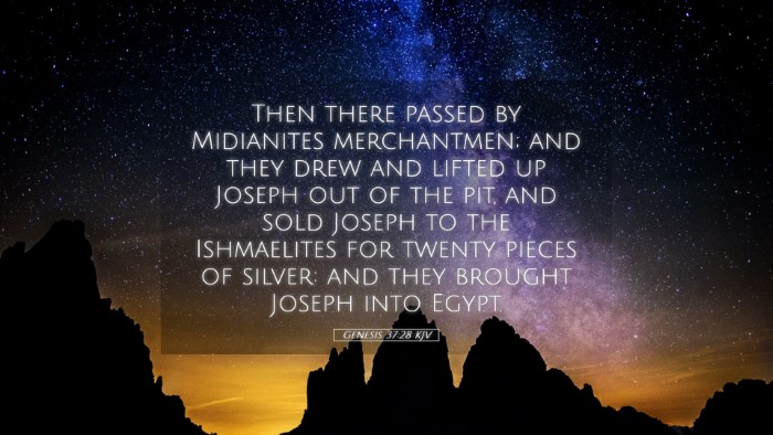Picture 05 - Genesis 37:28 KJV Desktop Wallpaper - Then there passed by Midianites merchantmen; and - Desktop Bible Verse Wallpaper