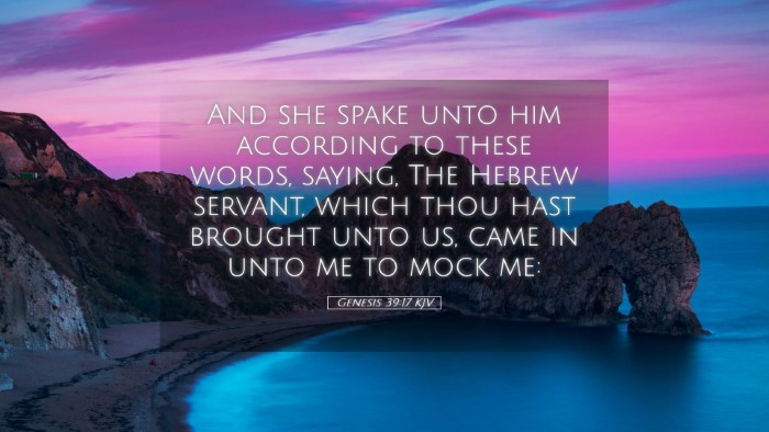 Picture 05 - Genesis 39:17 KJV Desktop Wallpaper - And she spake unto him according to these words, - Desktop Bible Verse Wallpaper