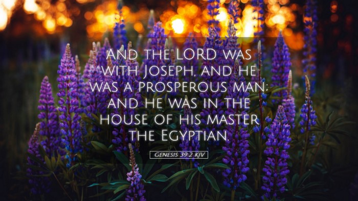 Picture 05 - Genesis 39:2 KJV Desktop Wallpaper - And the LORD was with Joseph, and he was a - Desktop Bible Verse Wallpaper