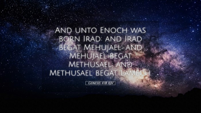 Picture 05 - Genesis 4:18 KJV Desktop Wallpaper - And unto Enoch was born Irad: and Irad begat - Desktop Bible Verse Wallpaper