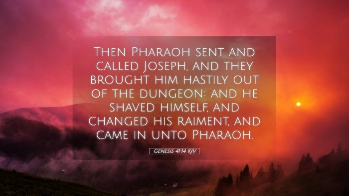 Picture 05 - Genesis 41:14 KJV Desktop Wallpaper - Then Pharaoh sent and called Joseph, and they - Desktop Bible Verse Wallpaper