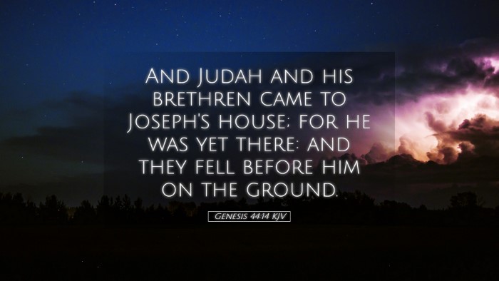 Picture 05 - Genesis 44:14 KJV Desktop Wallpaper - And Judah and his brethren came to Joseph's - Desktop Bible Verse Wallpaper