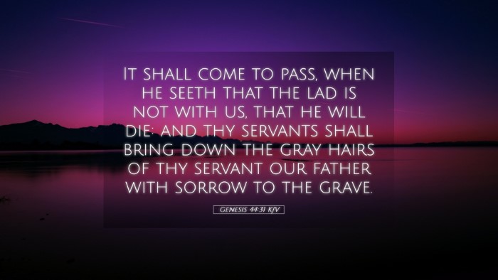 Picture 05 - Genesis 44:31 KJV Desktop Wallpaper - It shall come to pass, when he seeth that the lad - Desktop Bible Verse Wallpaper