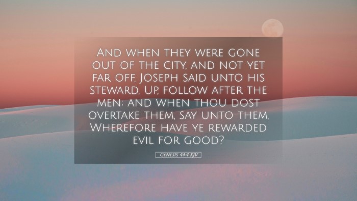 Picture 05 - Genesis 44:4 KJV Desktop Wallpaper - And when they were gone out of the city, and not - Desktop Bible Verse Wallpaper