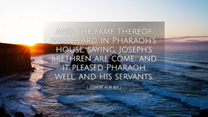 Picture 05 - Genesis 45:16 KJV Desktop Wallpaper - And the fame thereof was heard in Pharaoh's - Desktop Bible Verse Wallpaper