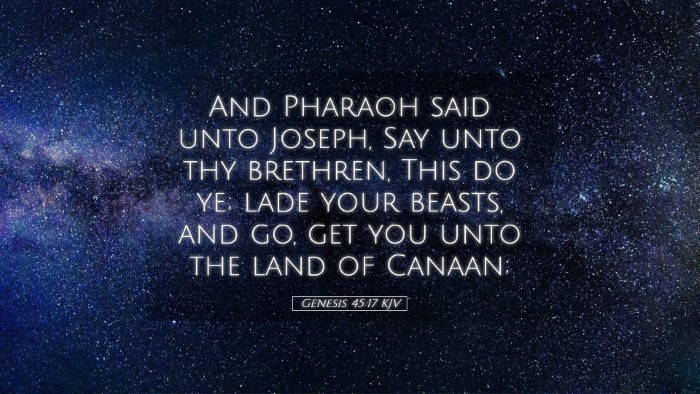 Picture 05 - Genesis 45:17 KJV Desktop Wallpaper - And Pharaoh said unto Joseph, Say unto thy - Desktop Bible Verse Wallpaper