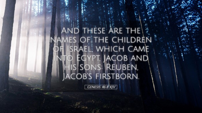 Picture 05 - Genesis 46:8 KJV Desktop Wallpaper - And these are the names of the children of - Desktop Bible Verse Wallpaper