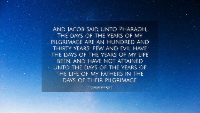 Picture 05 - Genesis 47:9 KJV Desktop Wallpaper - And Jacob said unto Pharaoh, The days of the - Desktop Bible Verse Wallpaper