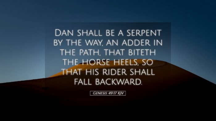 Picture 05 - Genesis 49:17 KJV Desktop Wallpaper - Dan shall be a serpent by the way, an adder in - Desktop Bible Verse Wallpaper