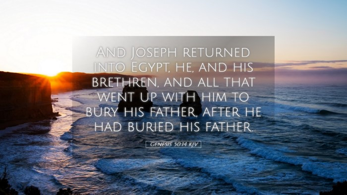 Picture 05 - Genesis 50:14 KJV Desktop Wallpaper - And Joseph returned into Egypt, he, and his - Desktop Bible Verse Wallpaper