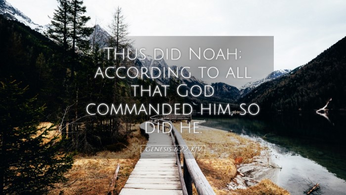 Picture 05 - Genesis 6:22 KJV Desktop Wallpaper - Thus did Noah; according to all that God - Desktop Bible Verse Wallpaper