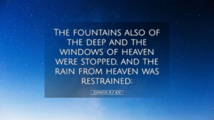 Picture 05 - Genesis 8:2 KJV Desktop Wallpaper - The fountains also of the deep and the windows of - Desktop Bible Verse Wallpaper