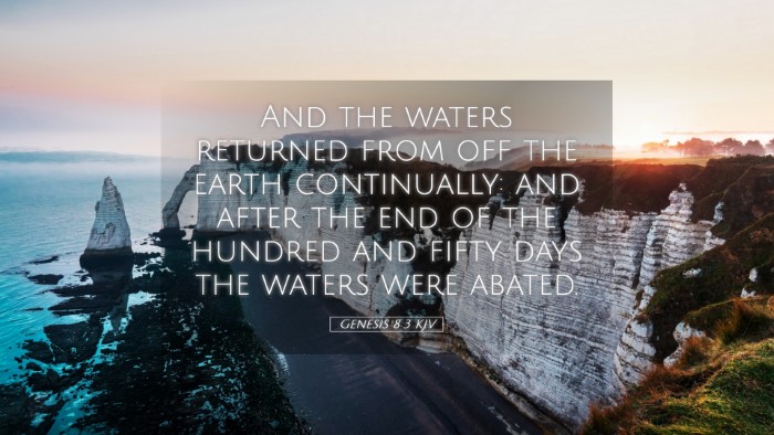 Picture 05 - Genesis 8:3 KJV Desktop Wallpaper - And the waters returned from off the earth - Desktop Bible Verse Wallpaper