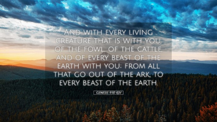Picture 05 - Genesis 9:10 KJV Desktop Wallpaper - And with every living creature that is with you, - Desktop Bible Verse Wallpaper