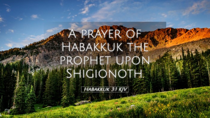 Picture 05 - Habakkuk 3:1 KJV Desktop Wallpaper - A prayer of Habakkuk the prophet upon - Desktop Bible Verse Wallpaper
