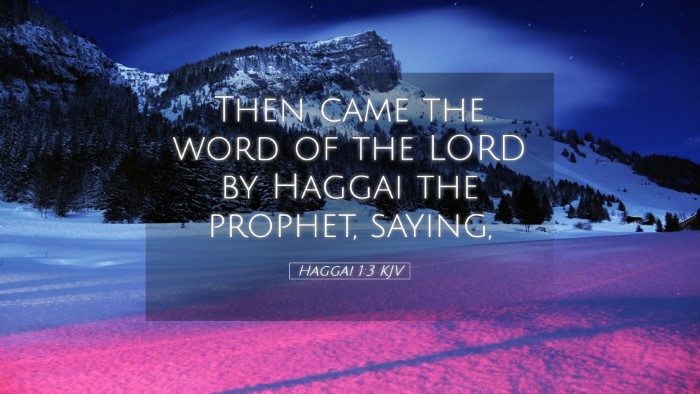 Picture 05 - Haggai 1:3 KJV Desktop Wallpaper - Then came the word of the LORD by Haggai the - Desktop Bible Verse Wallpaper