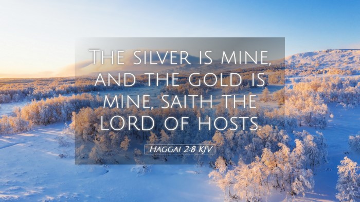 Picture 05 - Haggai 2:8 KJV Desktop Wallpaper - The silver is mine, and the gold is mine, saith - Desktop Bible Verse Wallpaper
