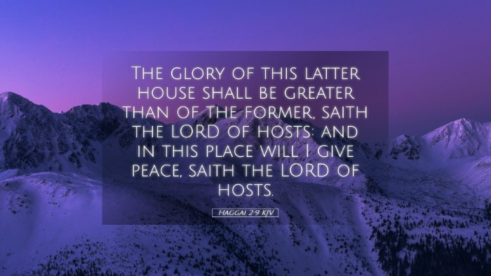 Picture 05 - Haggai 2:9 KJV Desktop Wallpaper - The glory of this latter house shall be greater - Desktop Bible Verse Wallpaper