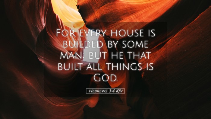 Picture 05 - Hebrews 3:4 KJV Desktop Wallpaper - For every house is builded by some man; but he - Desktop Bible Verse Wallpaper