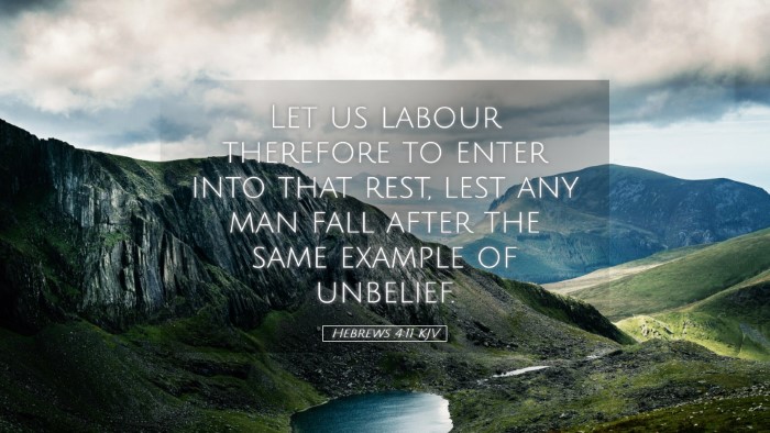 Picture 05 - Hebrews 4:11 KJV Desktop Wallpaper - Let us labour therefore to enter into that rest, - Desktop Bible Verse Wallpaper