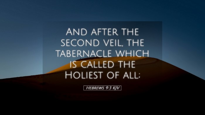 Picture 05 - Hebrews 9:3 KJV Desktop Wallpaper - And after the second veil, the tabernacle which - Desktop Bible Verse Wallpaper