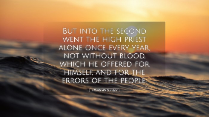Picture 05 - Hebrews 9:7 KJV Desktop Wallpaper - But into the second went the high priest alone - Desktop Bible Verse Wallpaper