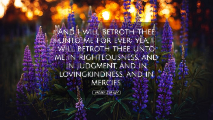 Picture 05 - Hosea 2:19 KJV Desktop Wallpaper - And I will betroth thee unto me for ever; yea, I - Desktop Bible Verse Wallpaper